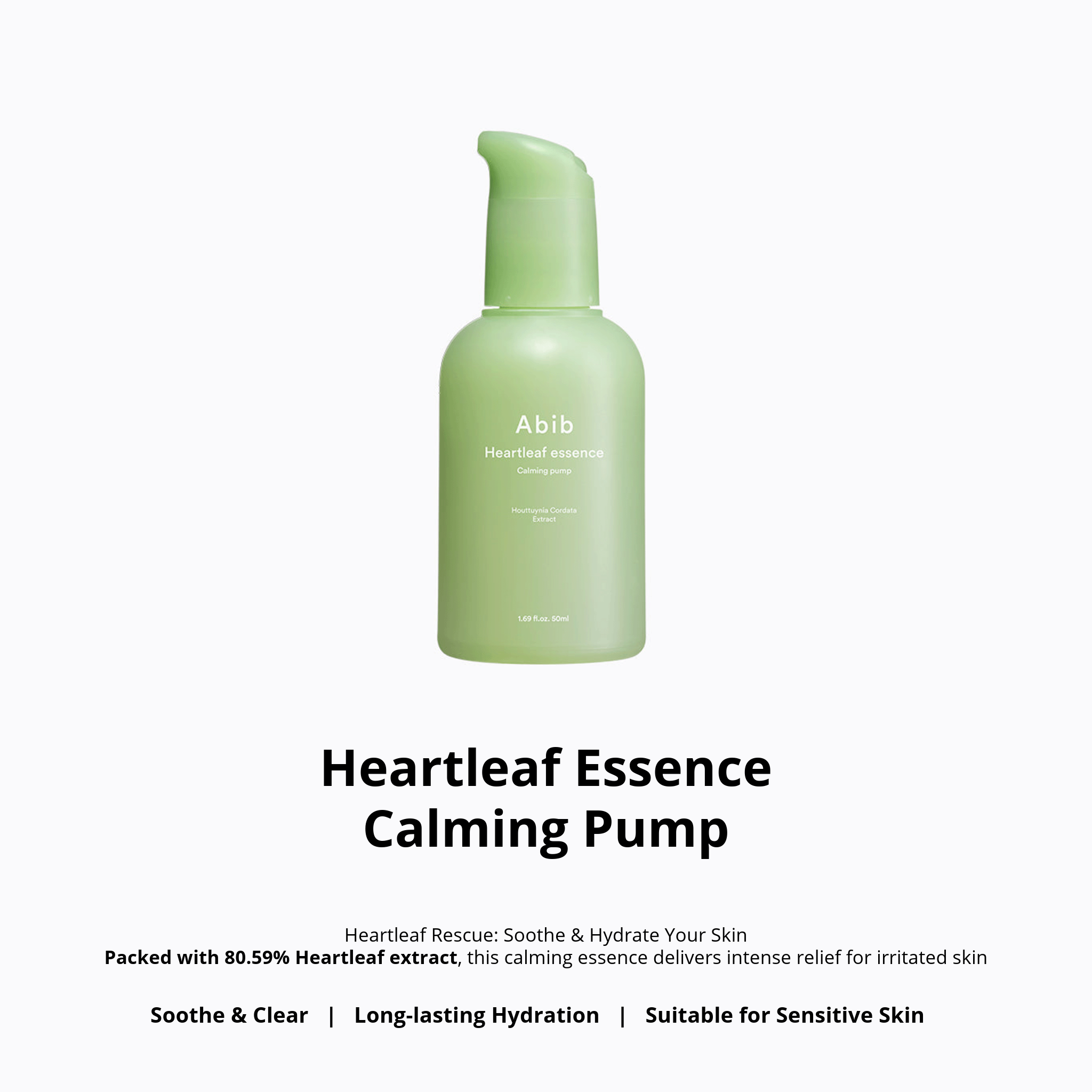Abib Heartleaf Essence Calming Pump