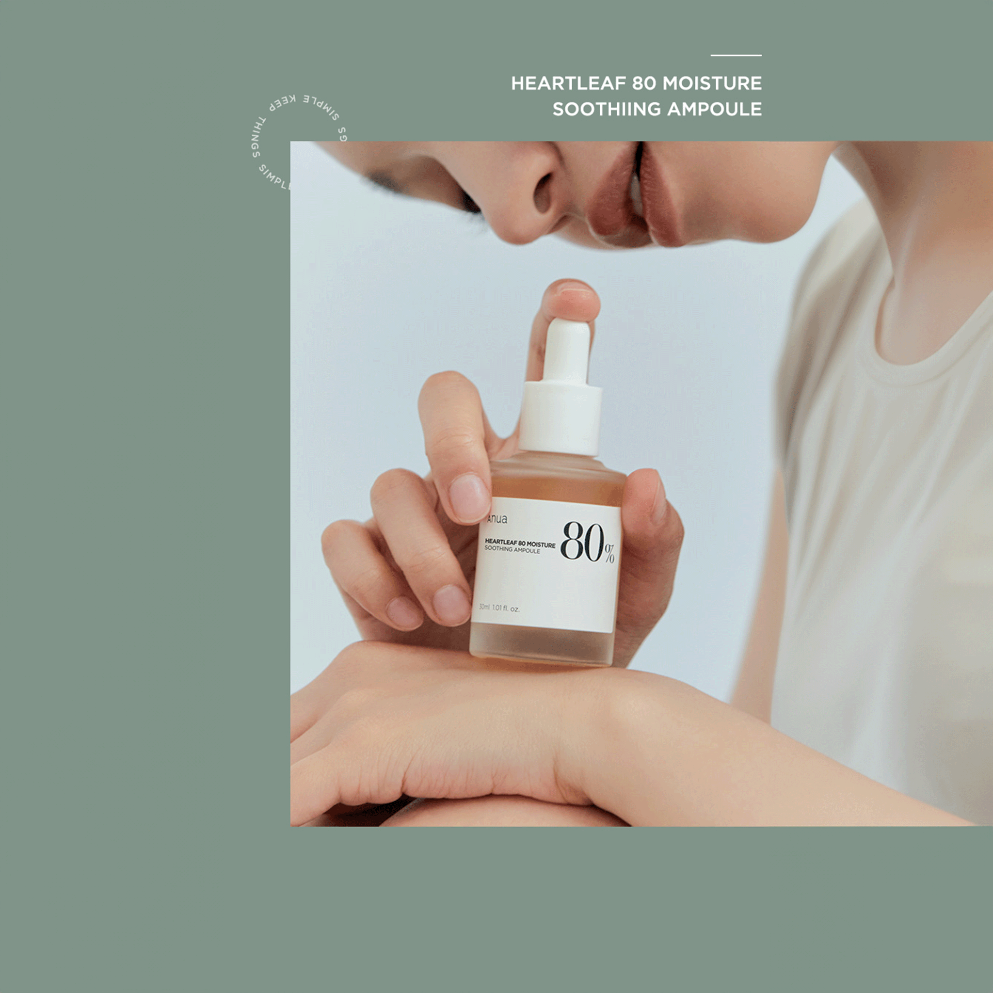 Anua Heartleaf 80% Moisture Soothing Ampoule
