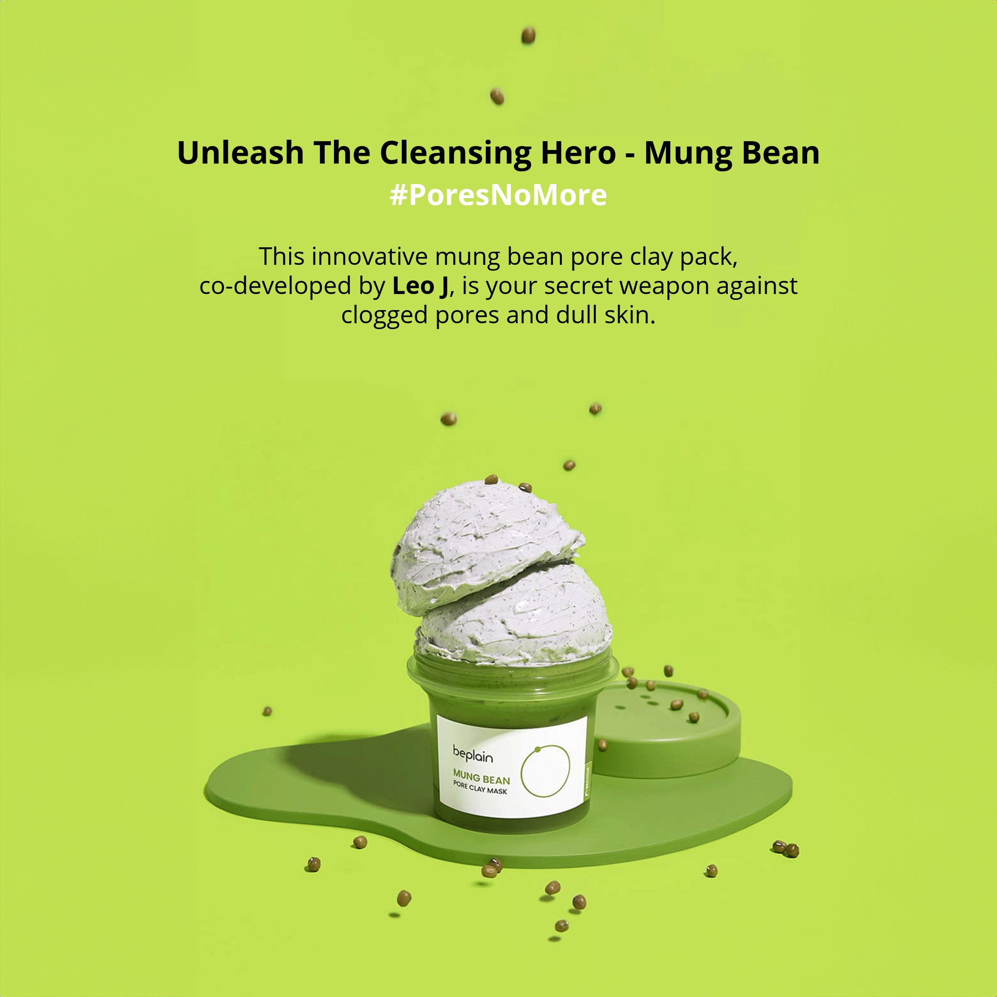 beplain Mung Bean Pore Clay Mask