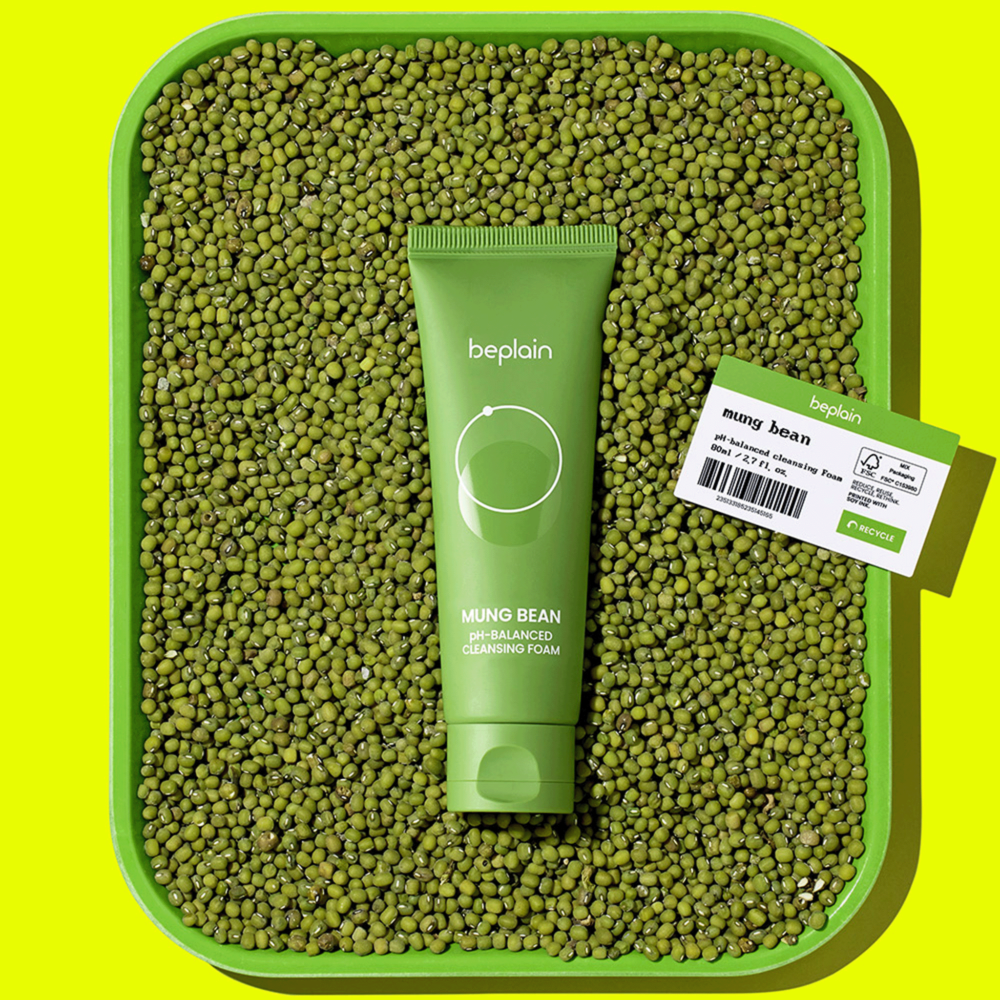 beplain Mung Bean pH-Balanced Cleansing Foam