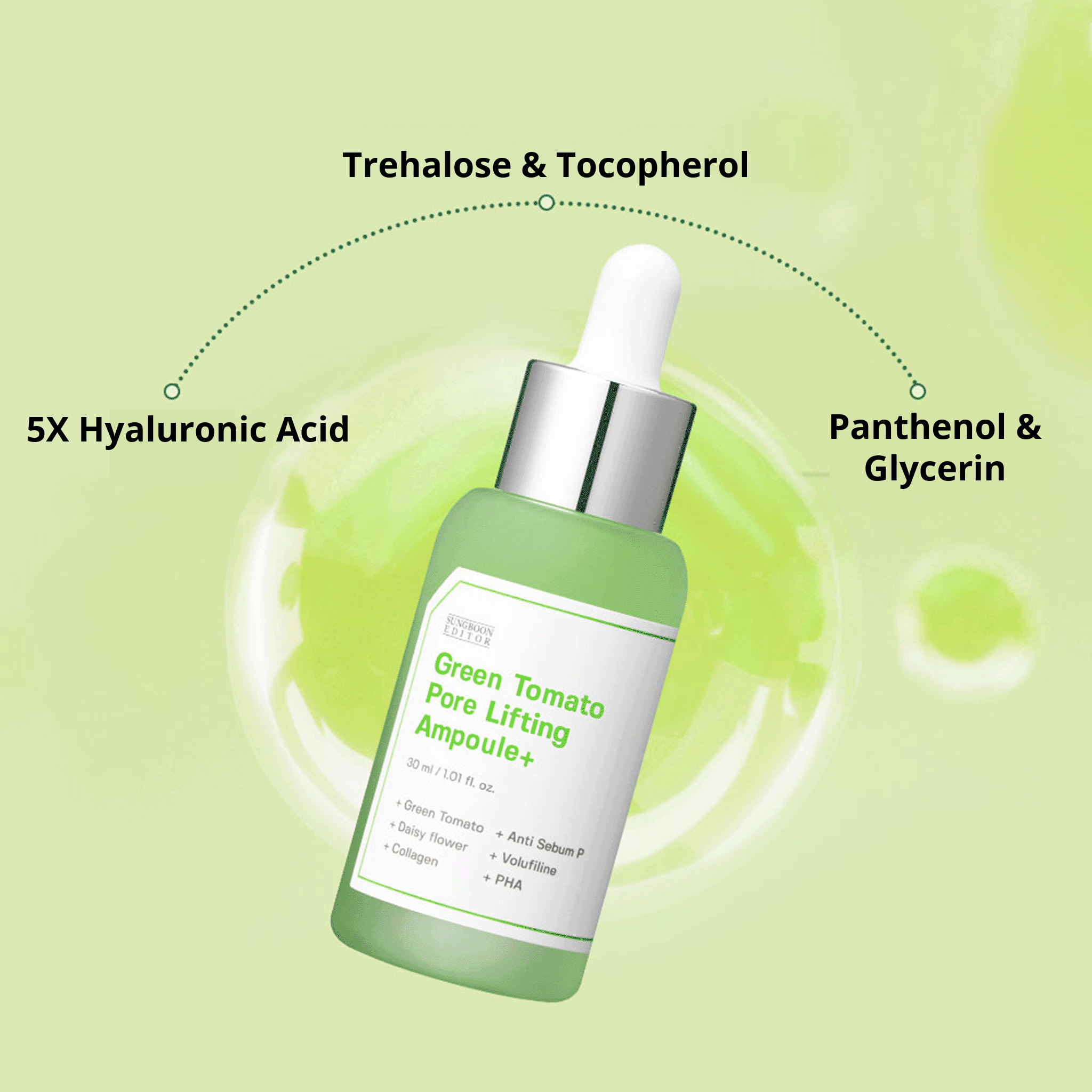 SUNGBOON EDITOR Green Tomato Pore Lifting Ampoule+