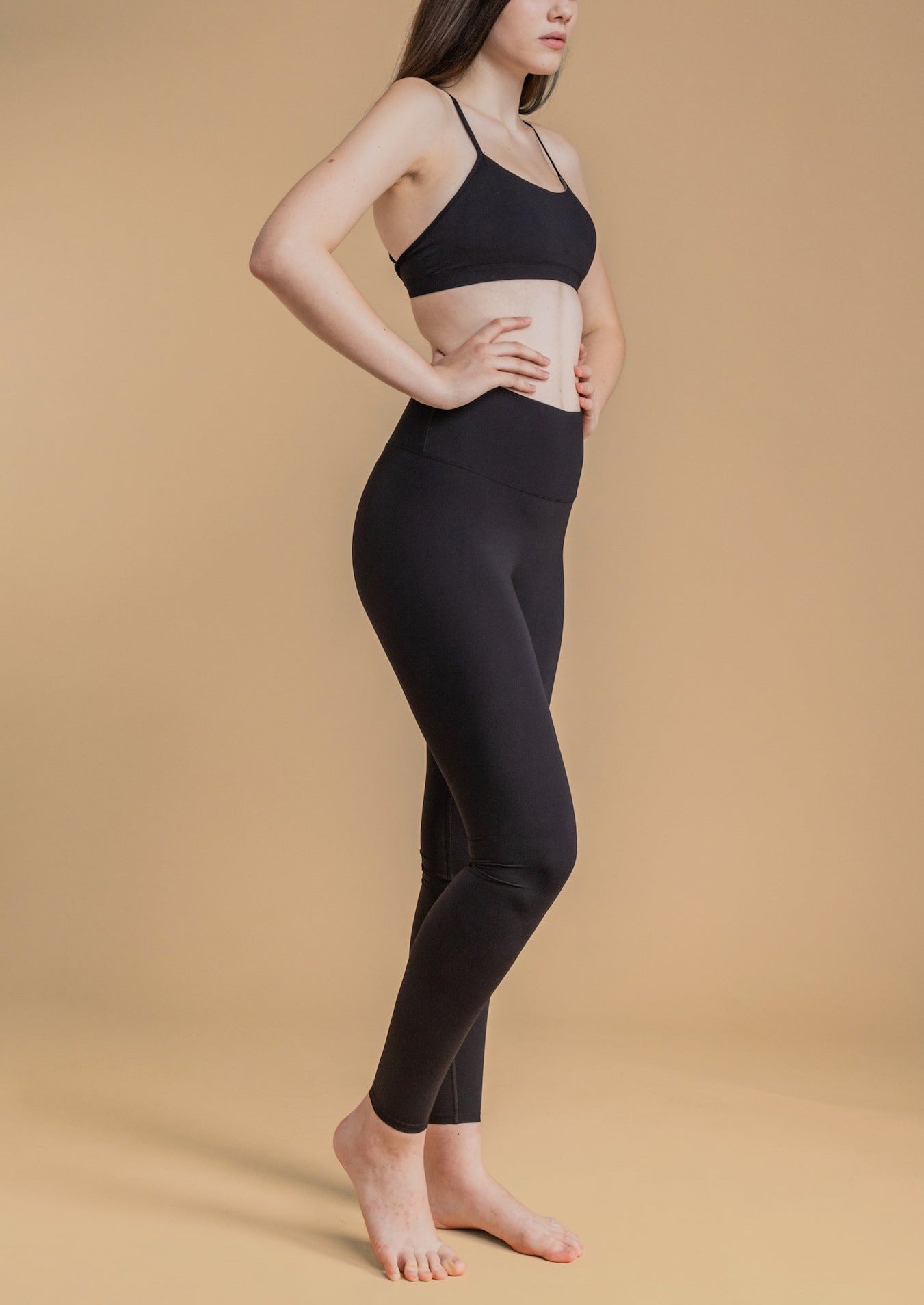 Black legging and bra set