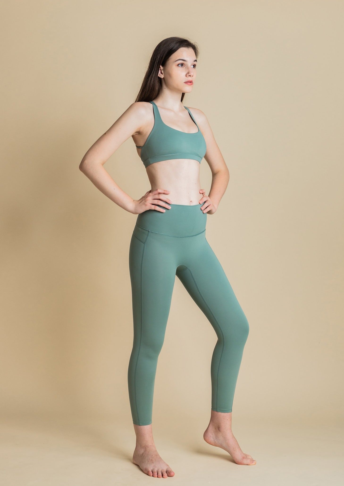 cactus legging and bra set