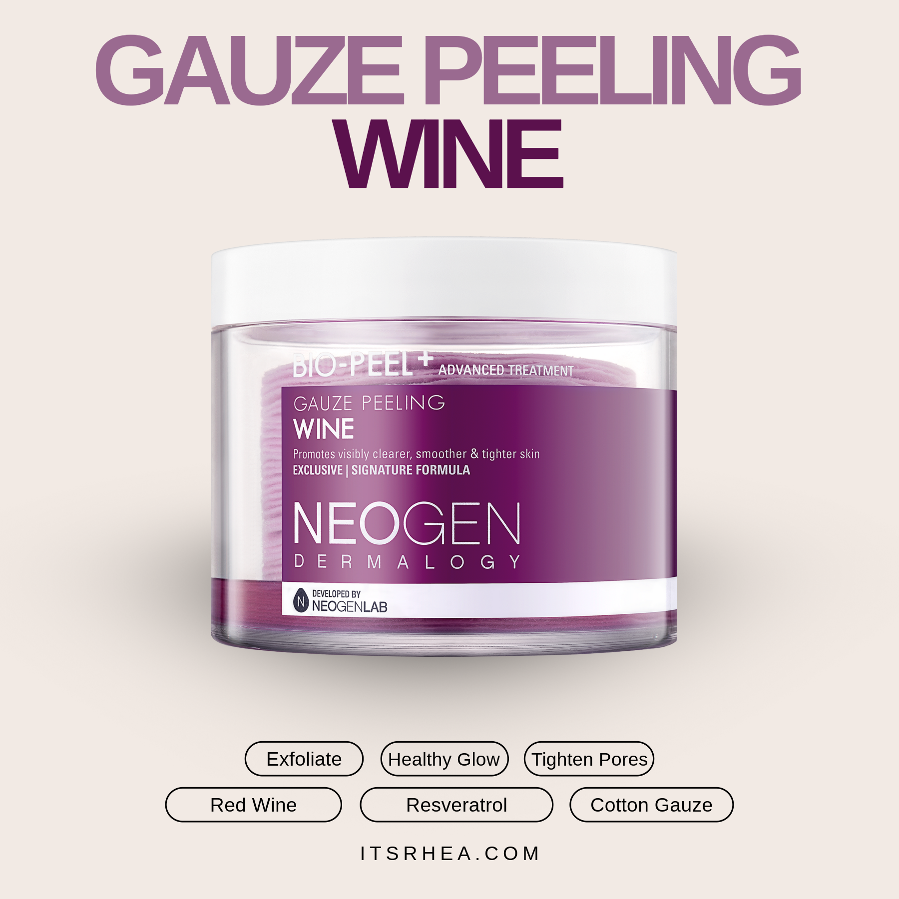 NEOGEN Dermalogy Bio-Peel Gauze Peeling Wine